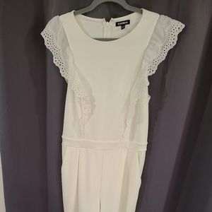 Express white jumpsuit